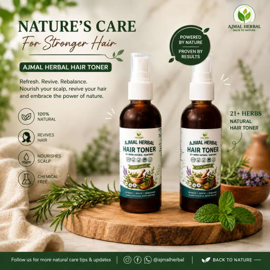 100ml Ajmal Herbals 21 Natural Herbs Hair Toner | For Rapid Hair Growth & Scalp Health